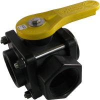 1" 3 WAY SIDE LOAD BALL VALVE by BANJO