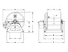 HANNAY HOSE REELS - 1500 SERIES - 275 FT CPCTY 3/8" HOSE, 5000 PSI RATED