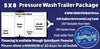 4 GPM 3500 PSI PRESSURE WASH COLD WATER TRAILER - 5 x 8 SINGLE AXLE