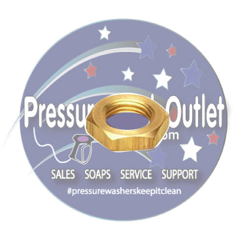 Brass Locknuts available at North American Pressure Wash Outlet