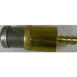 HEAVY WT. CHEMICAL STRAINER, BRASS W/CHECK VALVE (6538)