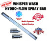 WHISPER WASH HYDRO-FLOW ALUMINUM 2-TIP SPRAY BAR FOR CLASSIC/ULTRA CLEAN (5331)